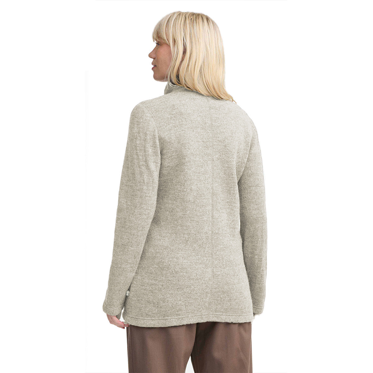 Ivanhoe Knitted in Sweden - NLS Twig Long FZ | damesvest met rits