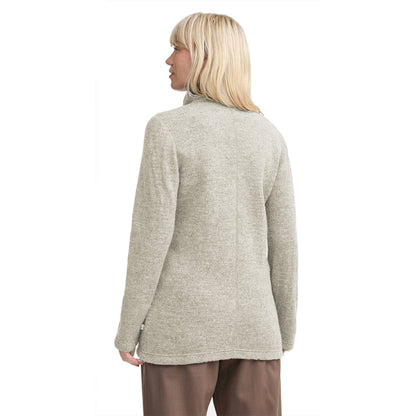 Ivanhoe Knitted in Sweden - NLS Twig Long FZ | damesvest met rits
