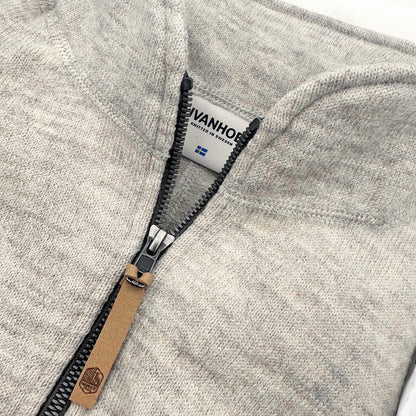 Ivanhoe Knitted in Sweden - NLS Twig Long FZ | damesvest met rits