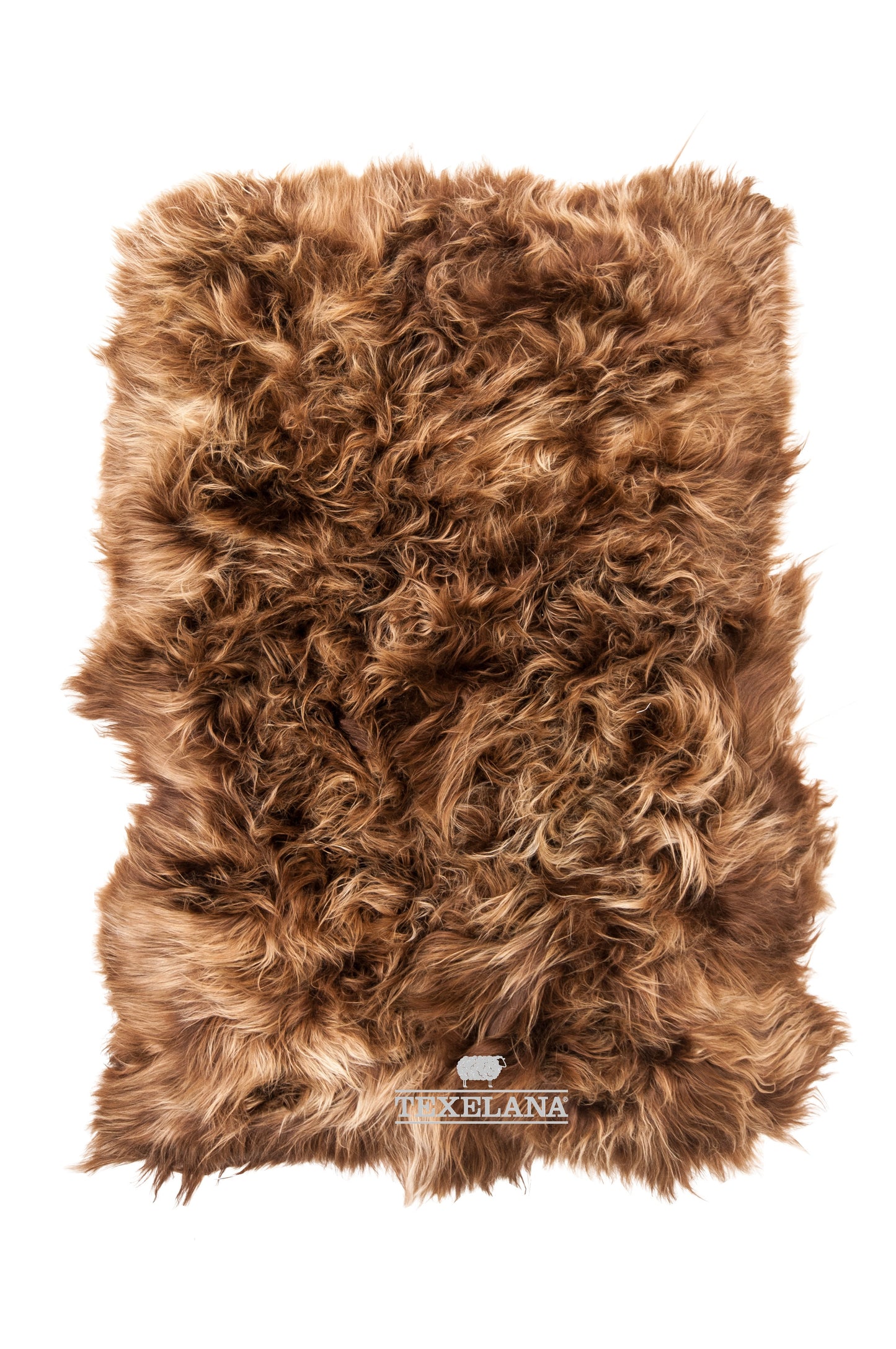 Texelana - vachtkleed van IJslandse schapenvacht | langharig roestbruin