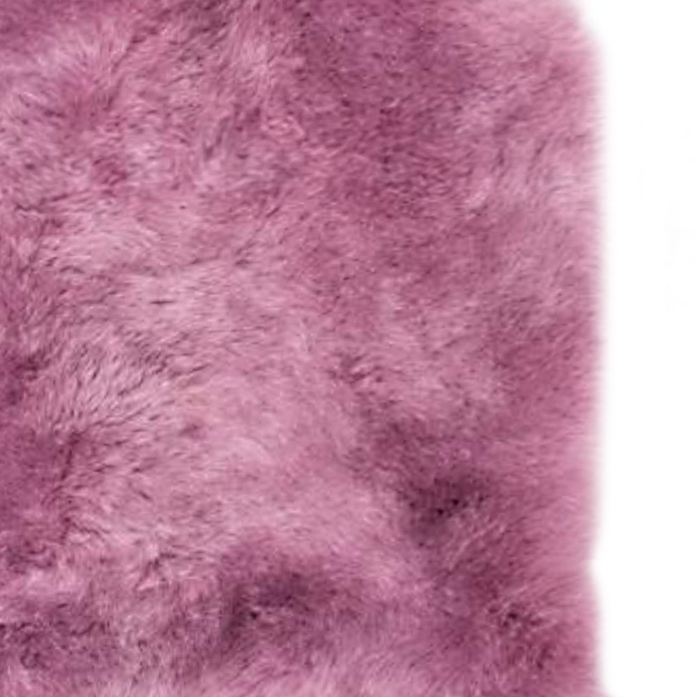 Texelana - sierkussen van schapenvacht | geschoren Dusty rose