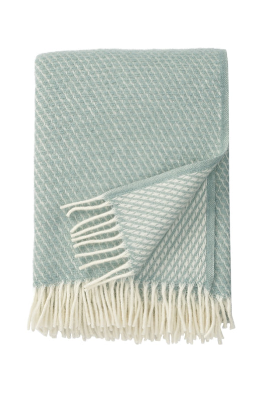Klippan - Velvet | plaid van lamswol Duck egg blue