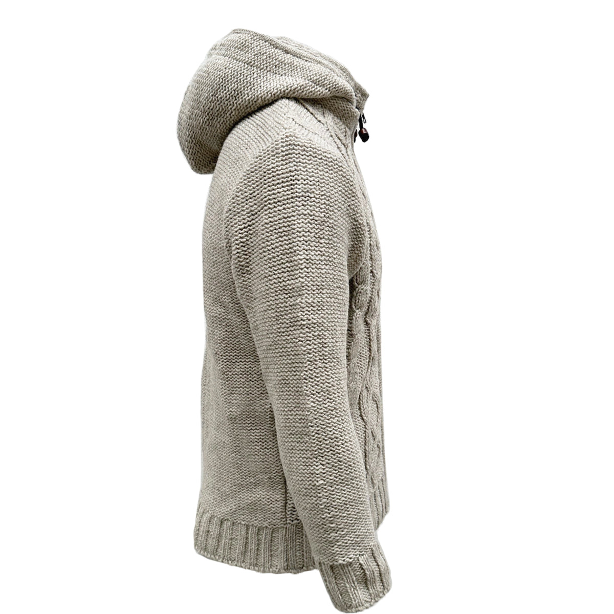 Planet Wool - Cable Knit | wollen herenvest met fleecevoering