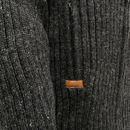 Planet Wool - Long Jacket Rib | wollen damesvest met fleecevoering