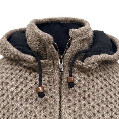 Planet Wool - Long Jacket Tock | wollen damesvest met fleecevoering
