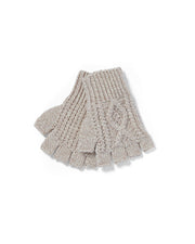 Aran Woollen Mills - R210 | handschoenen zonder vingers Oatmeal