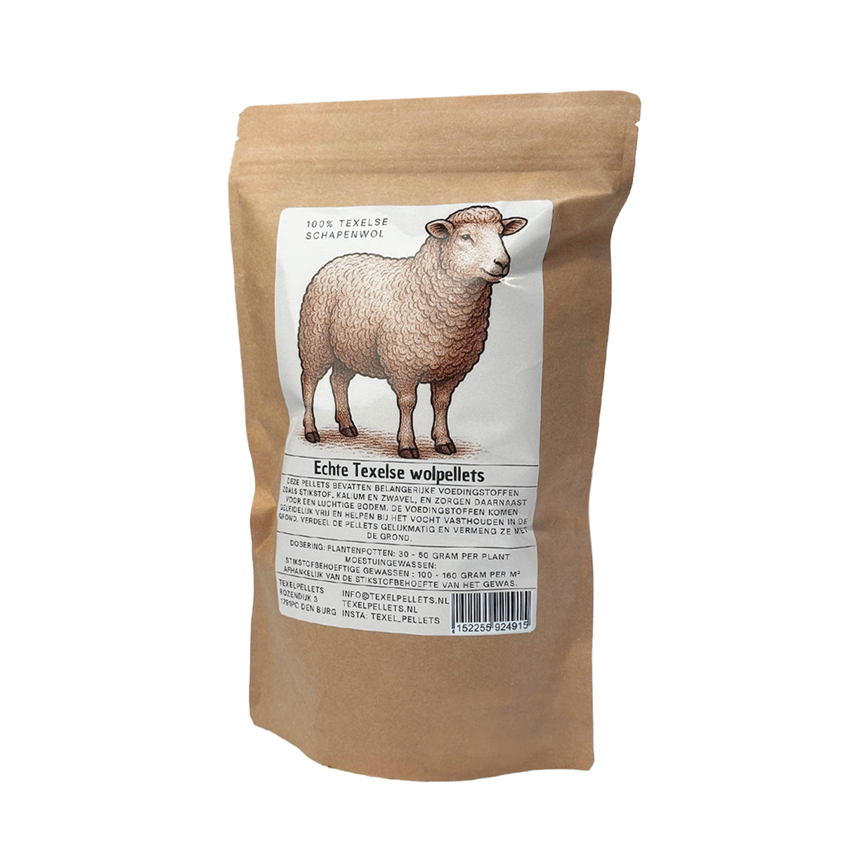 Echte Texelse Wolpellets van Texelse schapenwol
