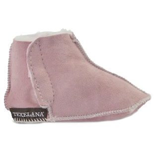 Texelana Marel | babypantoffel van schapenvacht Roze