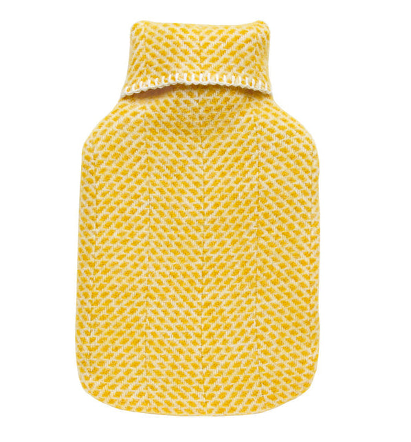 Tweedmill - Hot water bottle | wollen kruikzak met kruik Yellow
