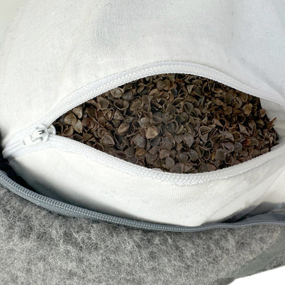 Flokati - Meditatiekussen Moon | yogakussen van merinowol