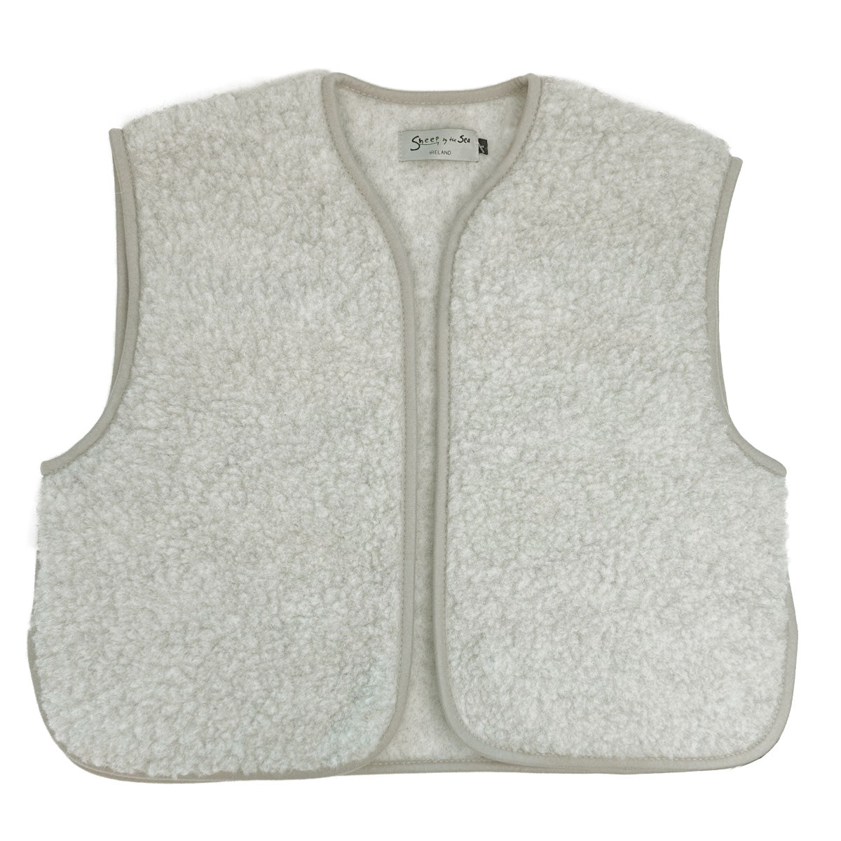 Yoko Wool - Camy vest | bodywarmer van wolborg Light grey