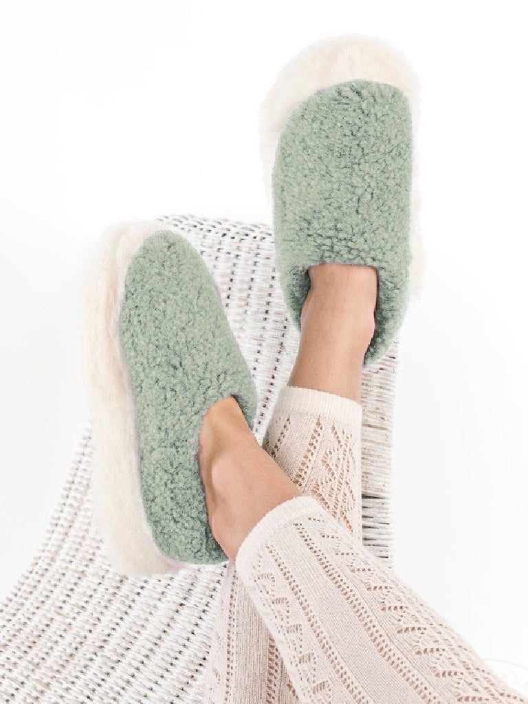 Yoko Wool - Siberian full slipper | sheep's wool slipper