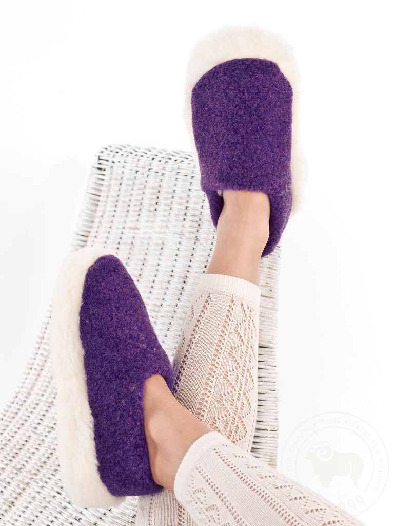 Yoko Wool - Siberian full slipper | pantoffel van schapenwol