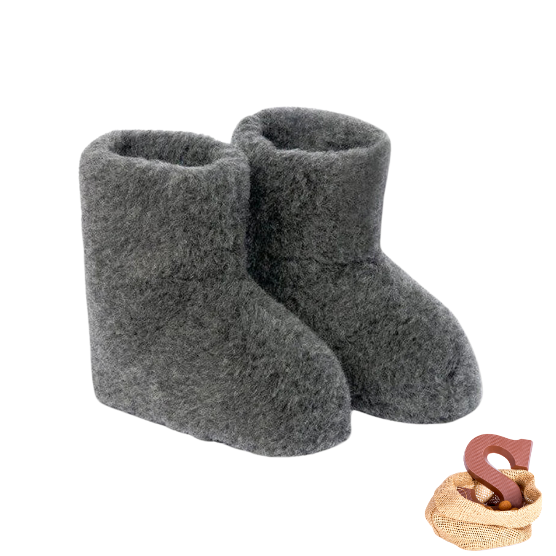 Yoko Wool | pantoffel laars van schapenwol