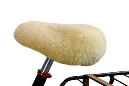 Texelana | Sheepskin saddle pad for bicycle saddle