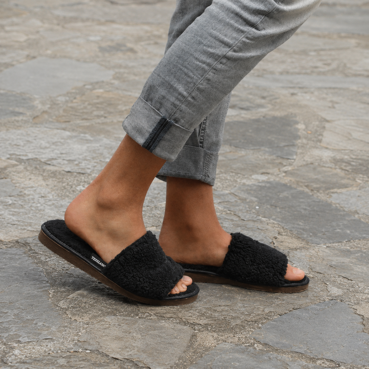 Texelana - Zanzibar | schapenvacht badslipper