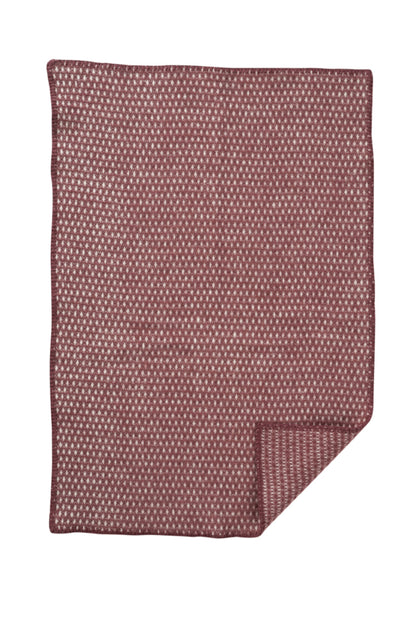 Klippan - Knut Baby | wiegdeken van lamswol Rose Brown