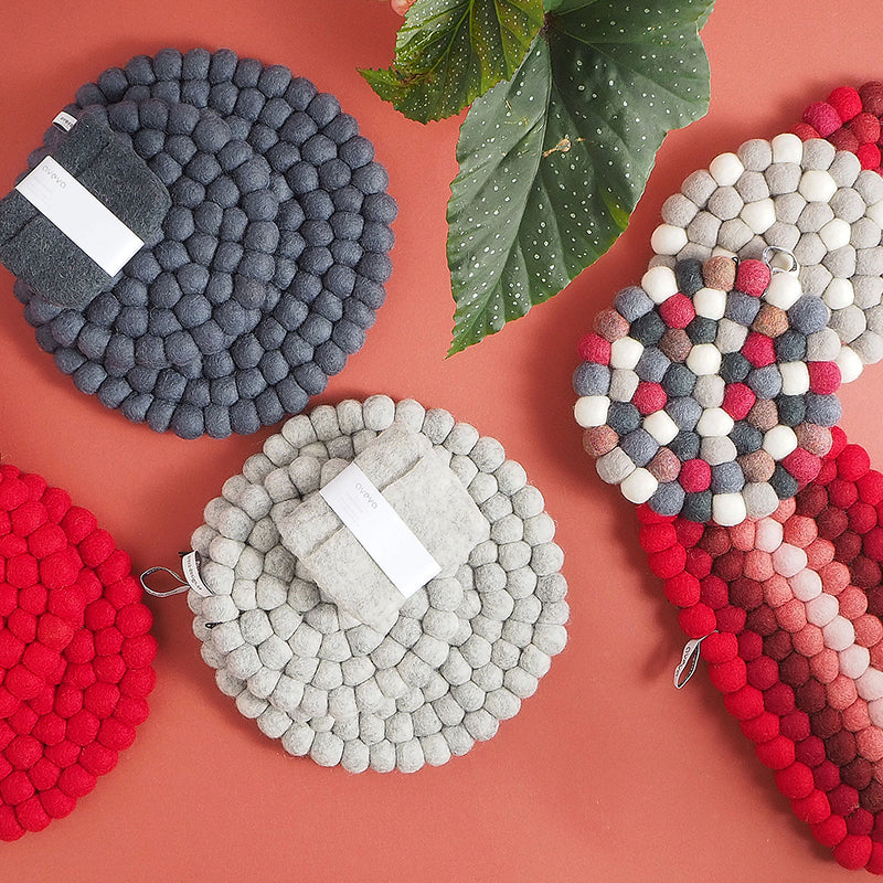 AVEVA - Trivet round | panonderzetter van wol