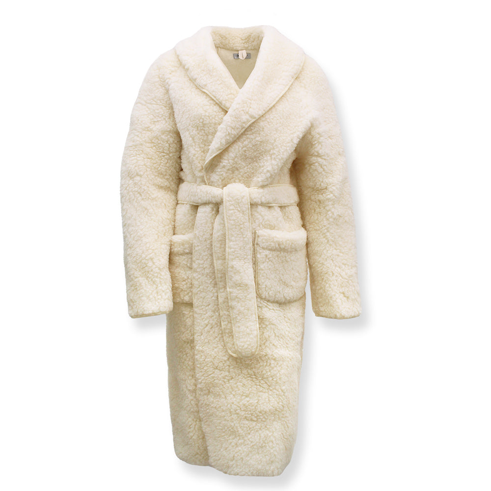 Yoko Wool | badjas van schapenwol en tricot