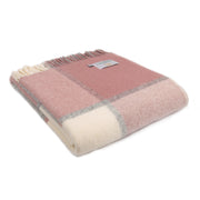 Tweedmill - Block Check | wollen plaid Dusky pink