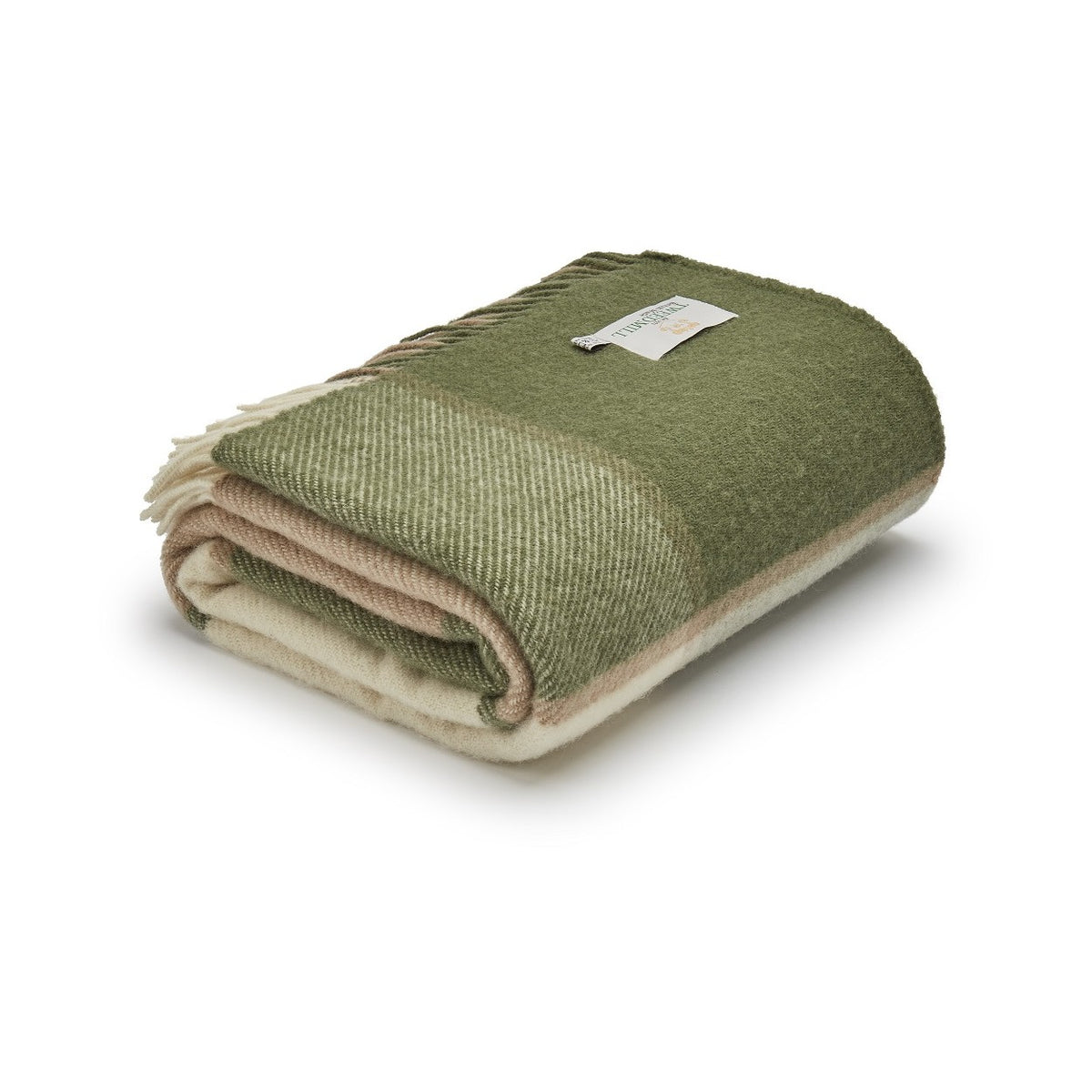 Tweedmill - Block Check | wollen plaid Olive