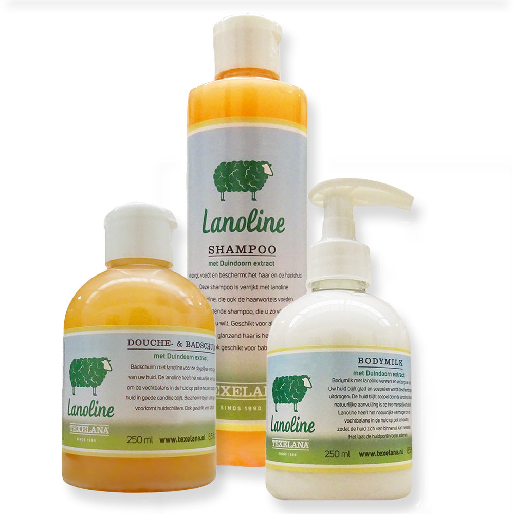 Texelana - cadeaupakket Den Burg | douche-/badschuim + shampoo + bodymilk