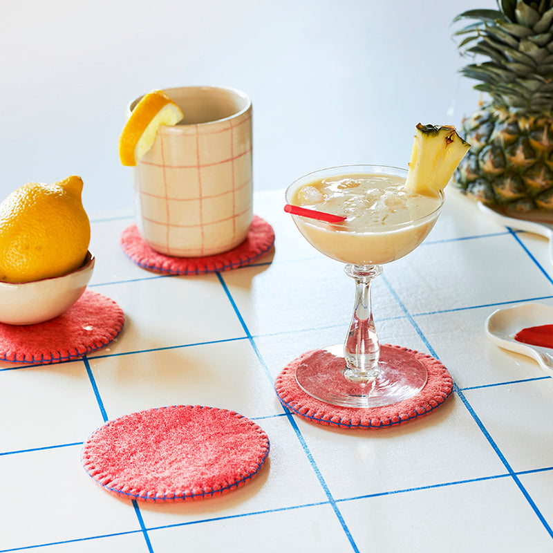 AVEVA - Wool coaster 4-pack | onderzetters van wol