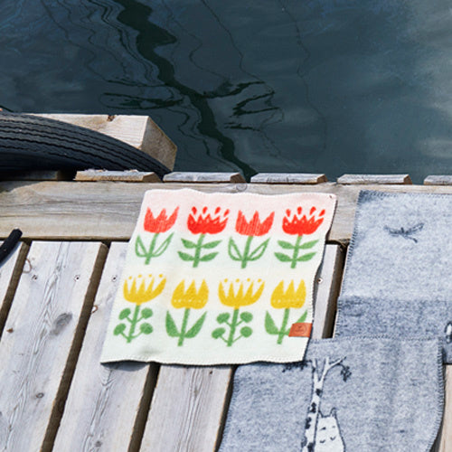 Klippan - seatpad Tulip | zitje van lamswol Multi