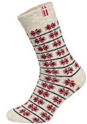 Woolwear - HOS 806 Denmark Flag | wollen sokken Red