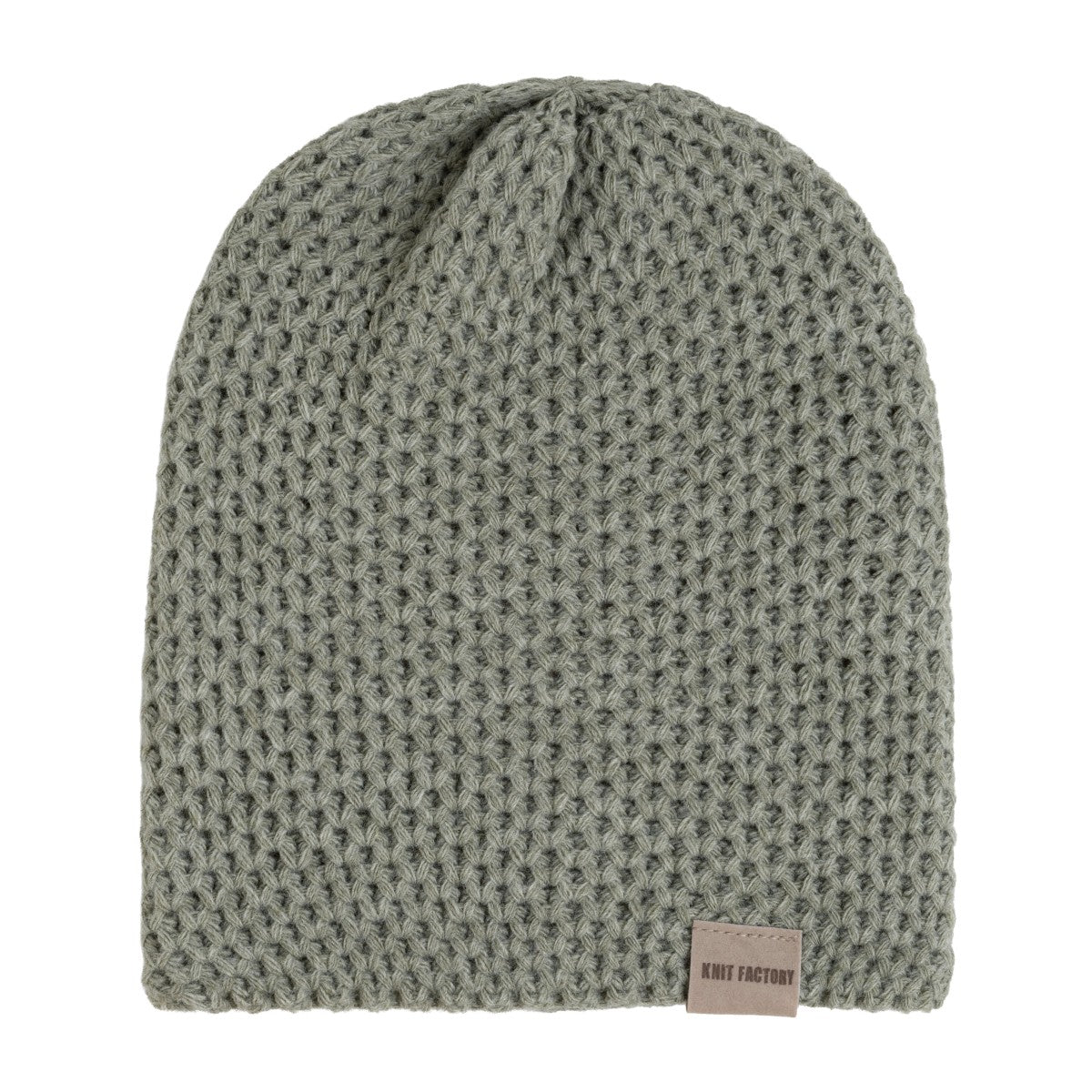 Knit Factory - Enya beanie | gebreide muts Urban Green