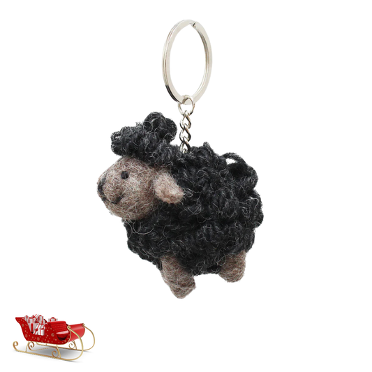 Erin Knitwear - wollen sleutelhanger schaap