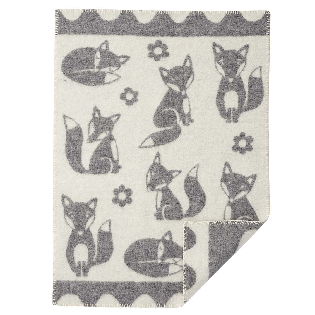 Klippan-Fox | crib blanket made of eco-wool