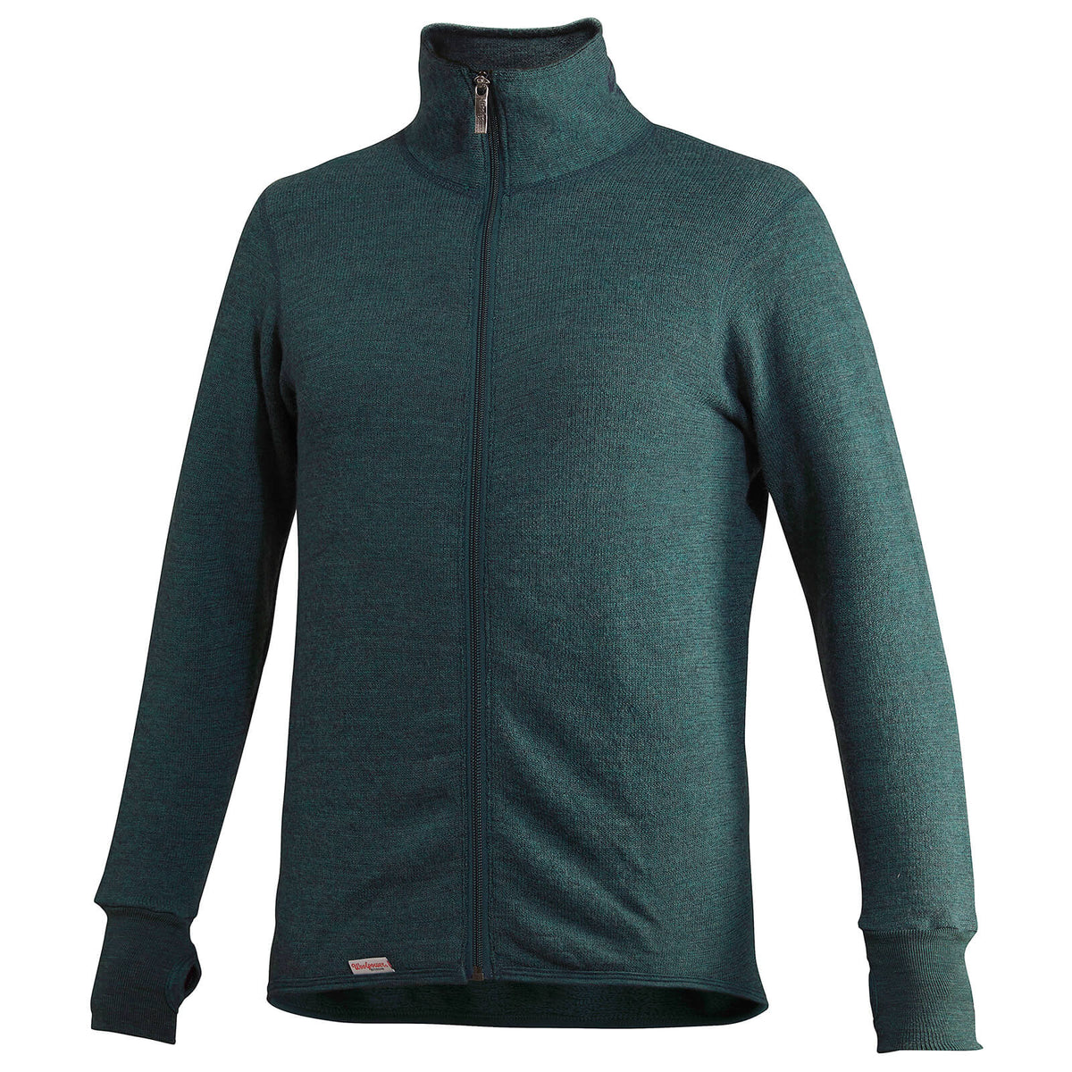 Woolpower - Full zip jacket 400 | wollen thermovest Forest green