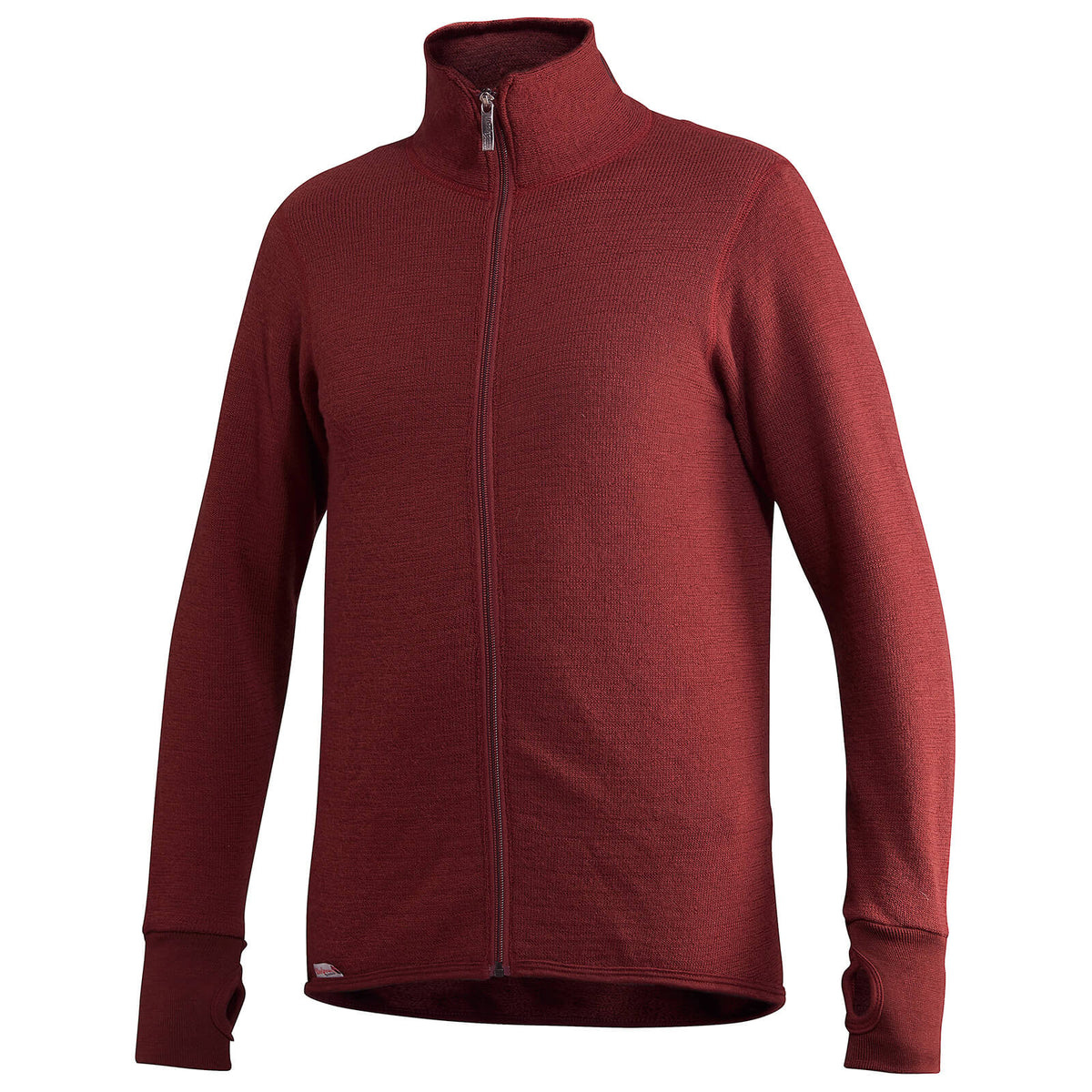 Woolpower - Full zip jacket 400 | wollen thermovest Rust red