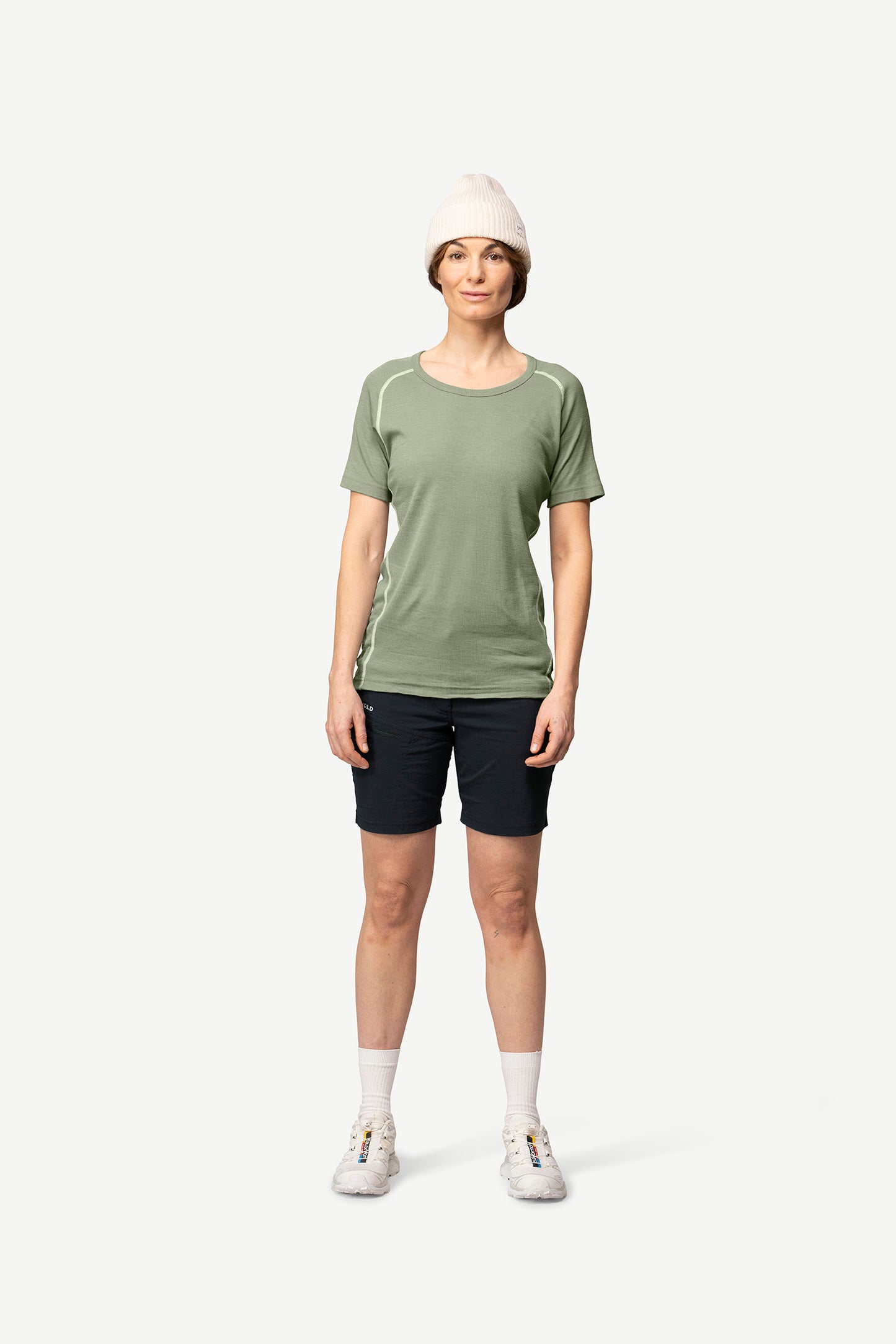 Devold - W Lauparen Base Tee | dames t-shirt van merinowol