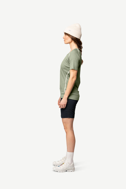 Devold - W Lauparen Base Tee | dames t-shirt van merinowol