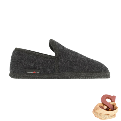 Haflinger - Loafer | wollen pantoffel met latex zool