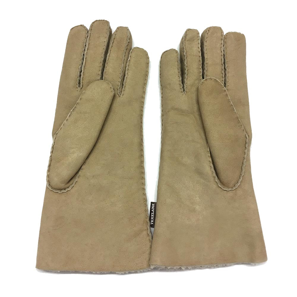 Texelana | suède handschoenen van schapenvacht Beige