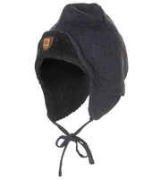 Bråtens - Snowflake hat ear flap | wollen muts met oorflappen Navy black