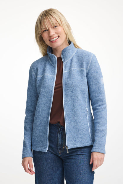 Ivanhoe Knitted in Sweden - Beata FZ | wollen damesjack