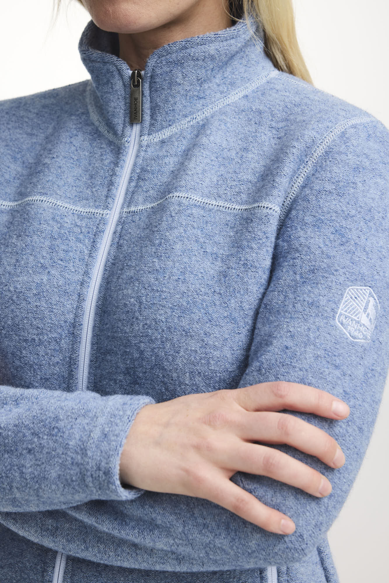 Ivanhoe Knitted in Sweden - Beata FZ | wollen damesjack