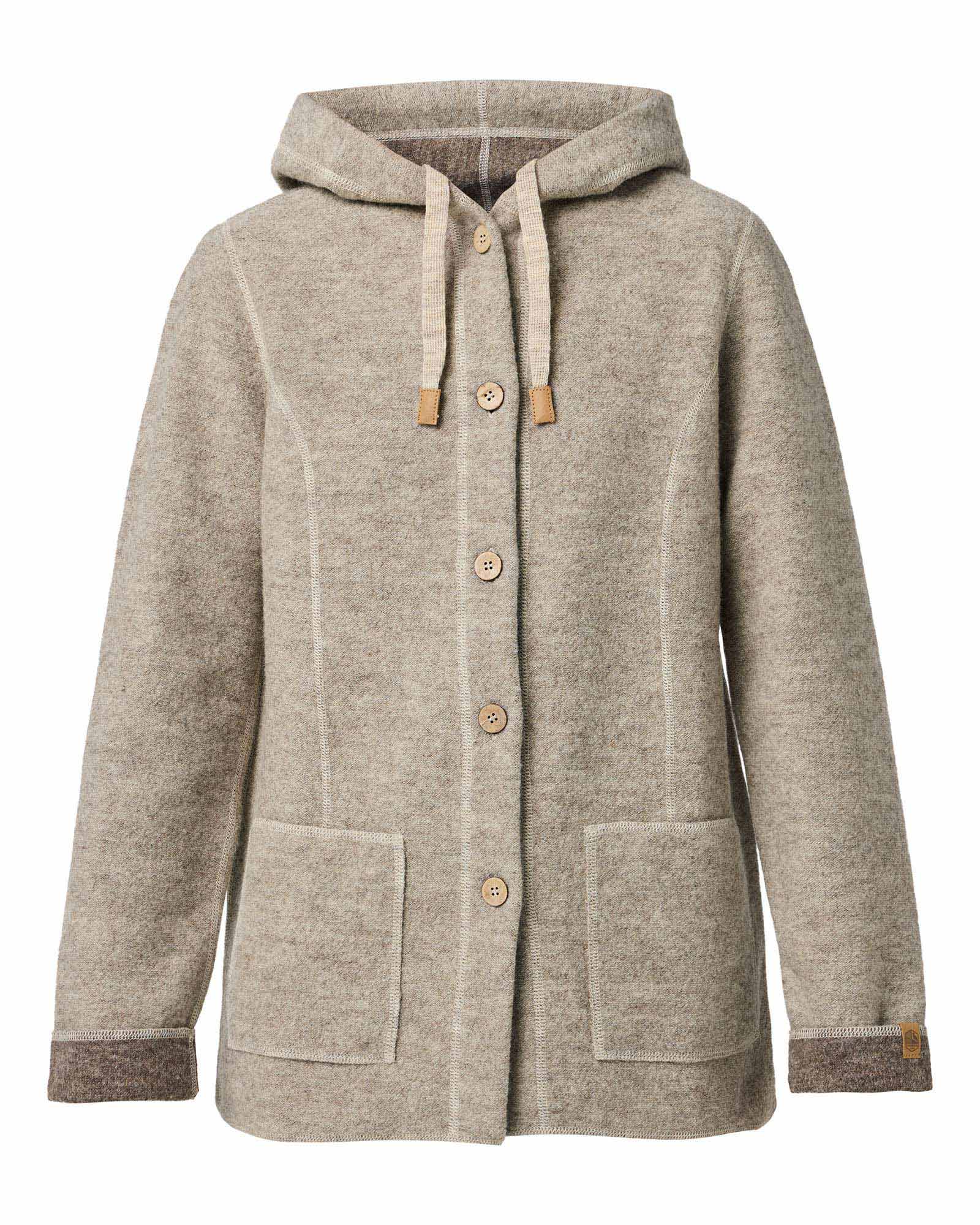 Ivanhoe Knitted in Sweden - NLS Dahlia | wollen damesjas Birch