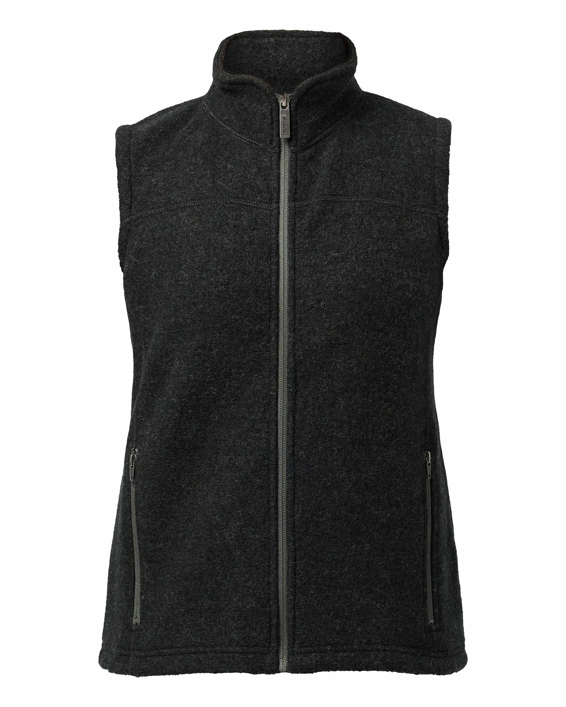 Ivanhoe Knitted in Sweden - Beata Vest | wollen dames bodywarmer Scarab