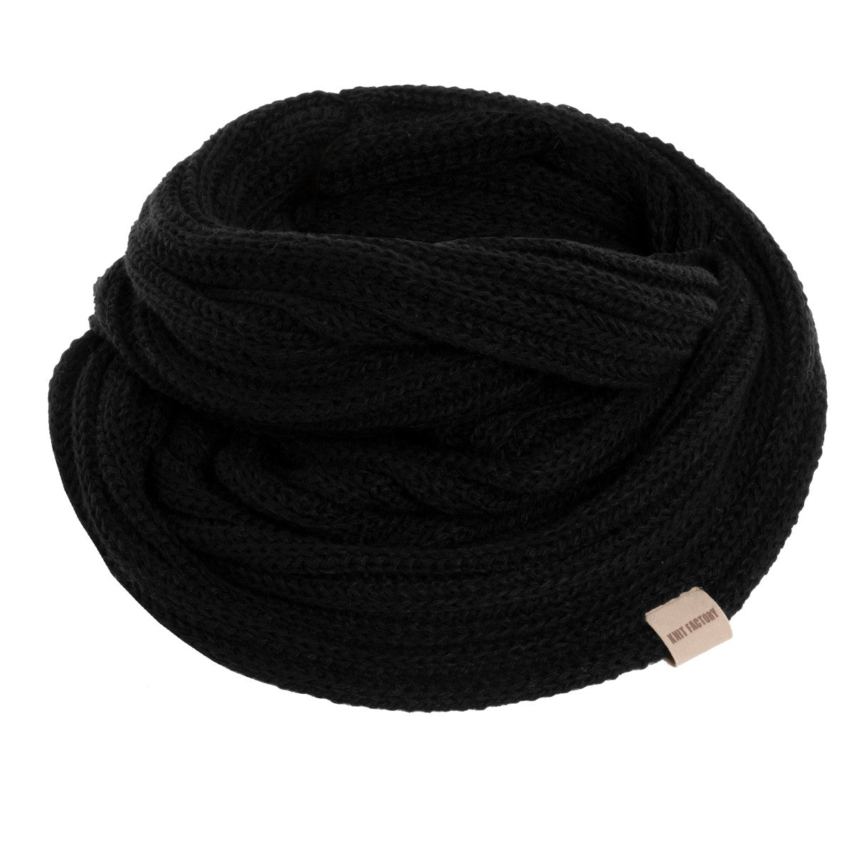 Knit Factory - Nica | gebreide colsjaal Black