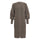 Knit Factory - Patty | lang gebreid damesvest Marron
