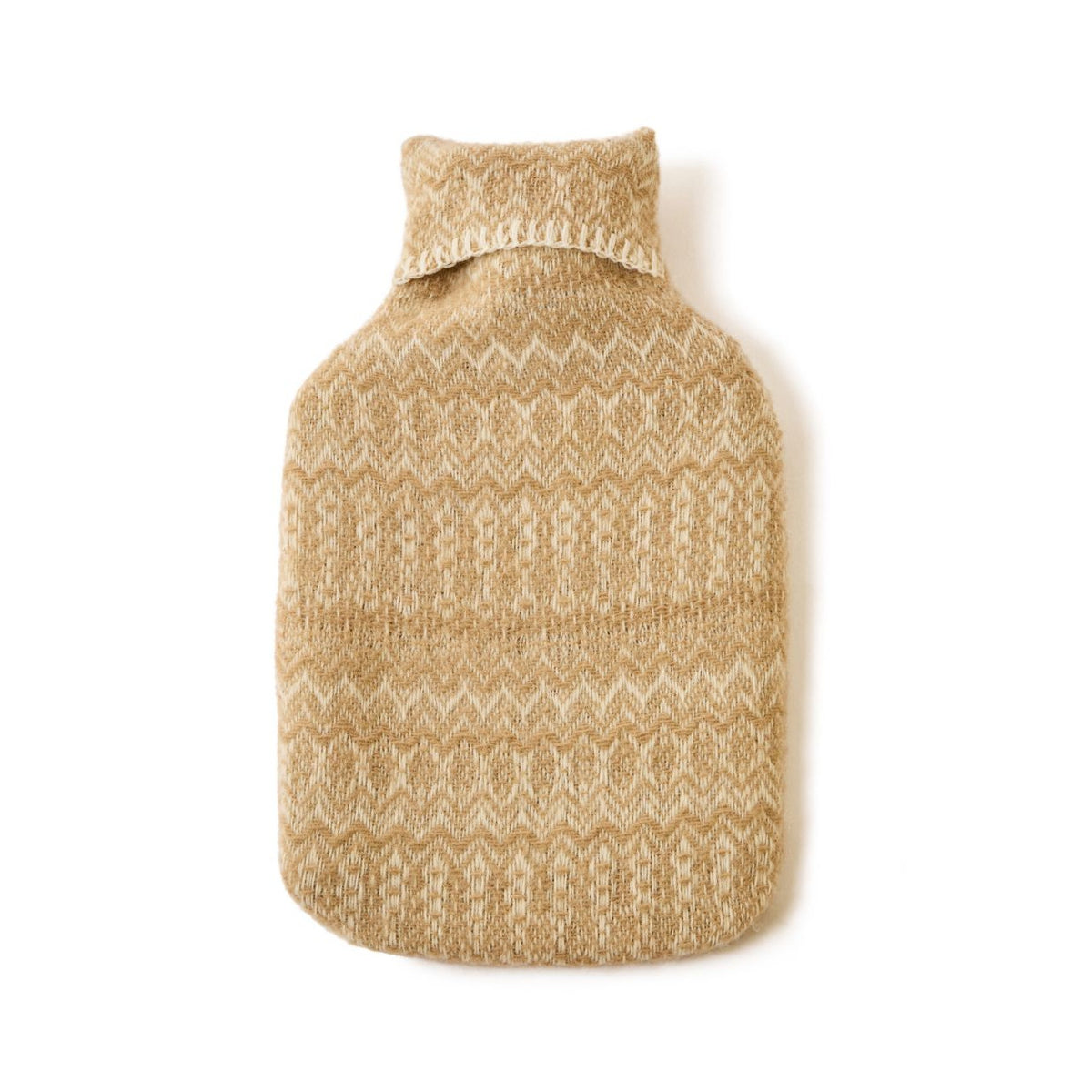 Tweedmill - Hot water bottle Fair Isle | kruik met kruikzak Oatmeal