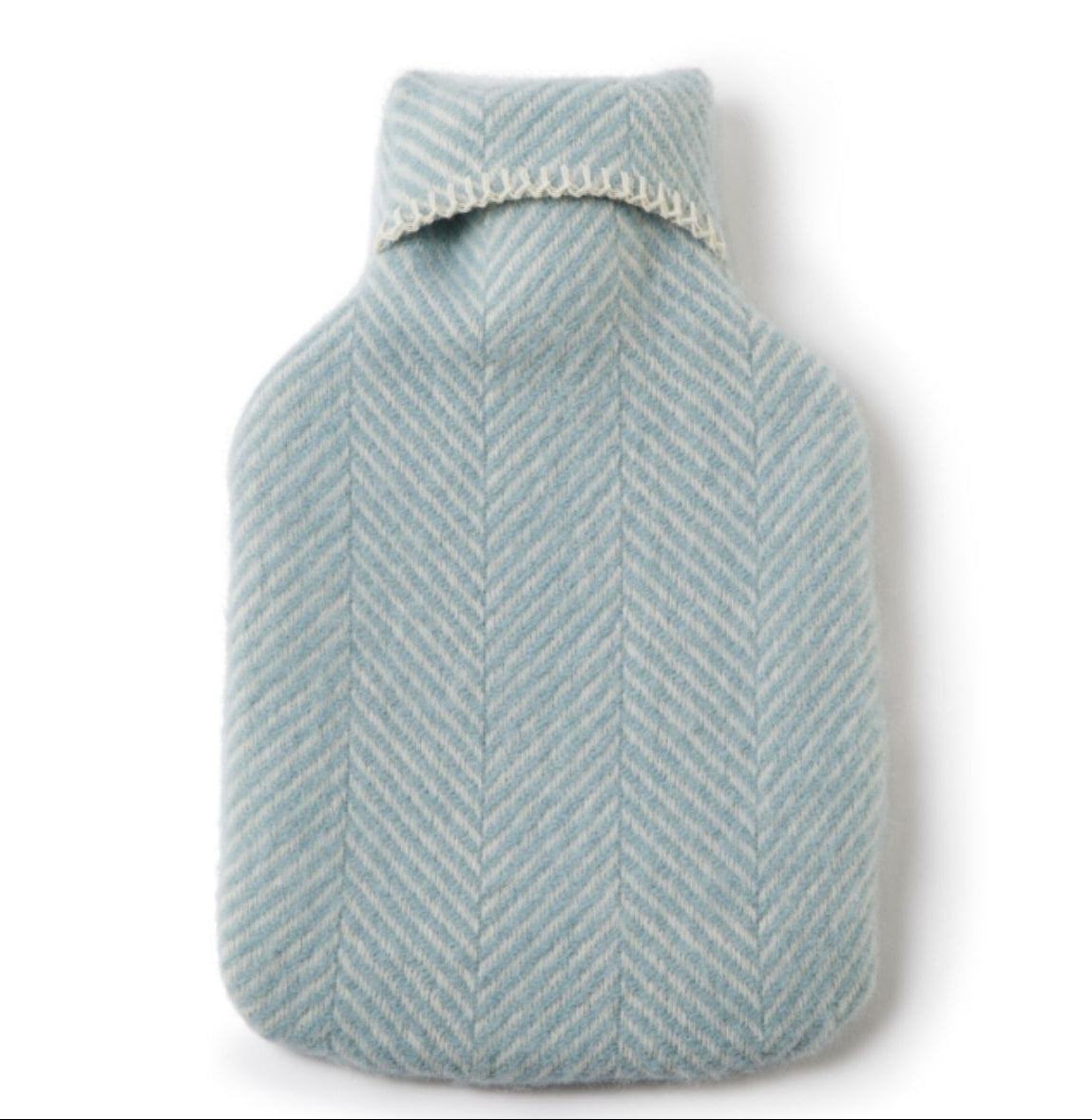 Tweedmill - Hot water bottle | wollen kruikzak met kruik Fishbone Duck Egg