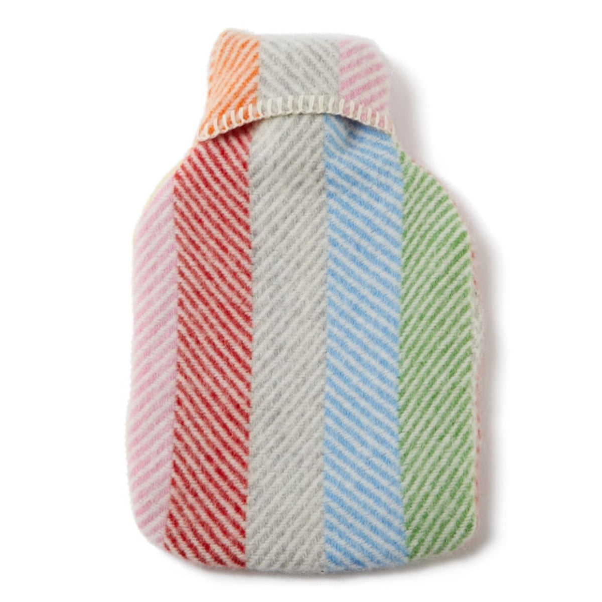Tweedmill - Hot water bottle | wollen kruikzak met kruik Rainbow stripe