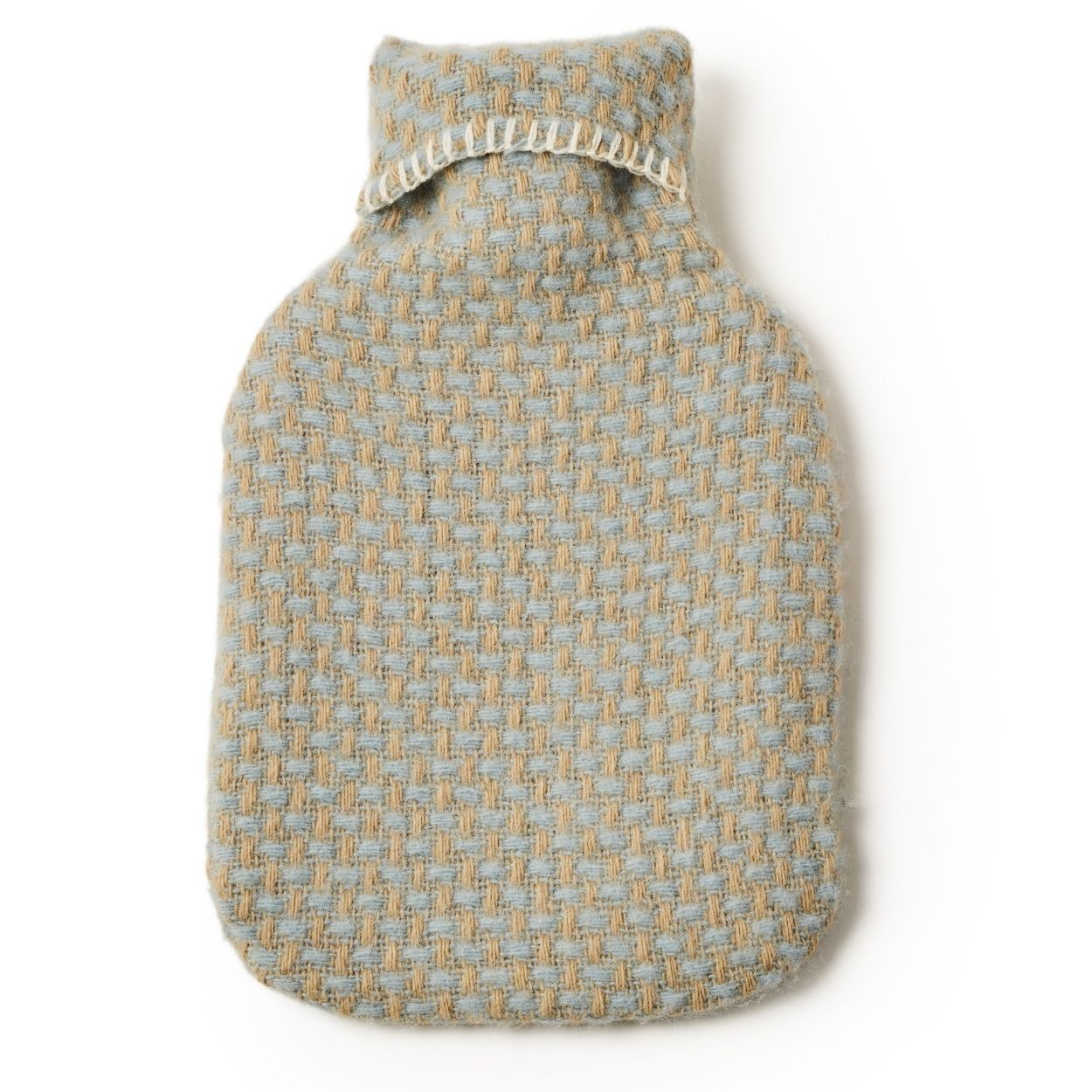 Tweedmill - Twill Hot water bottle | wollen kruikzak met kruik Oatmeal duck egg