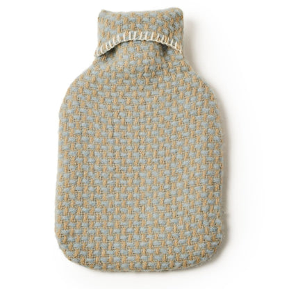 Tweedmill - Twill Hot water bottle | wollen kruikzak met kruik Oatmeal duck egg